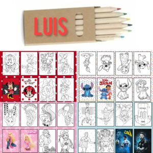 Libritos para colorear con colores Personalizados